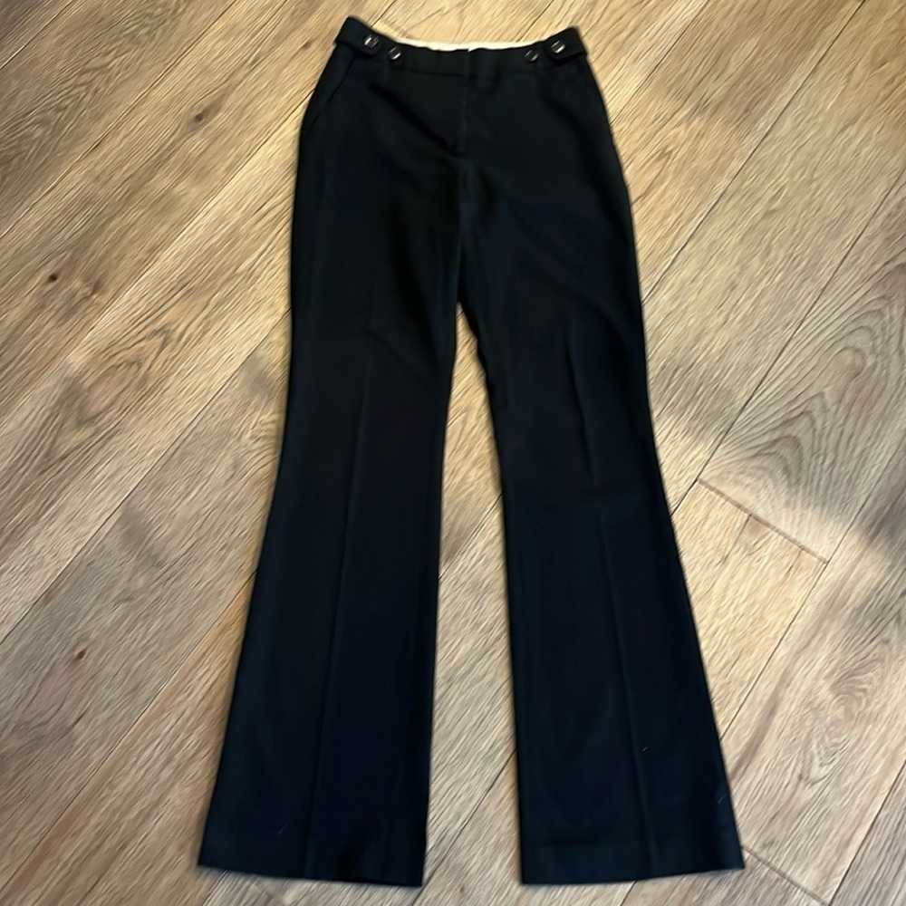 H&M | mid rise full length bootcut black pants, size 2